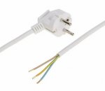 Кабель с вилкой ПВС 3х1,0 мм, 2м, белый 11-1316 REXANT Кабель с вилкой ПВС 3х1,0 мм, 2м, белый 11-1316 REXANT