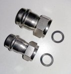 Муфта с накидной гайкой нерж. сталь 28х1" Муфта с накидной гайкой нерж. сталь 28х1"