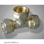 Тройник 2ц+г 16*3/4" Frap Тройник 2ц+г 16*3/4" Frap