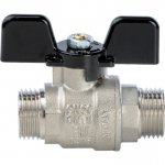 Кран шаровой 1/2" шш бабочка полнопроходной STOUT Кран шаровой 1/2" шш бабочка полнопроходной STOUT
