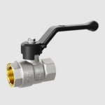 Кран шаровой 3/4" гг ручка (никель) LD Кран шаровой 3/4" гг ручка (никель) LD