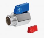Кран шаровой 1/2" гш мини (хром) бабочка TIM Кран шаровой 1/2" гш мини (хром) бабочка TIM