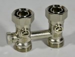 STOUT 3/4" 1 однотрубной системы, прямой блок (евроконус) STOUT 3/4" 1 однотрубной системы, прямой блок (евроконус)