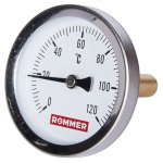 Термометр биметалический погружной 63 мм (0-120С ) Термометр биметалический погружной 63 мм (0-120С )