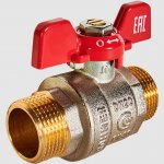 Кран шаровой 3/4" шш бабочка ROMMER Кран шаровой 3/4" шш бабочка ROMMER