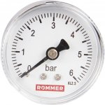 Манометр D 50 мм 0- 6 бар. горизонтальный (осевой) 1/4" Манометр D 50 мм 0- 6 бар. горизонтальный (осевой) 1/4"