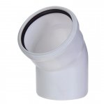 Отвод ВК 110*45 ПВХ (Малошумный) Отвод ВК 110*45 ПВХ (Малошумный)