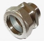 Муфта никель для соединения гофротрубы DN 25 1 1/4"     НР