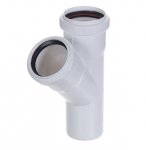 Тройник ВК 50* 50*45 ПВХ (Малошумный) Тройник ВК 50* 50*45 ПВХ (Малошумный)