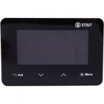 Беспроводной комнатный двухпозиционный регулятор ST-293v2, черный STOUT Беспроводной комнатный двухпозиционный регулятор ST-293v2, черный STOUT