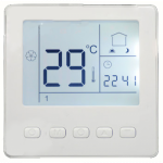 Электронный проводной термостат программируемый M7.713 (н.з. и н.о) 220В/ 3А Электронный проводной термостат программируемый M7.713 (н.з. и н.о) 220В/ 3А